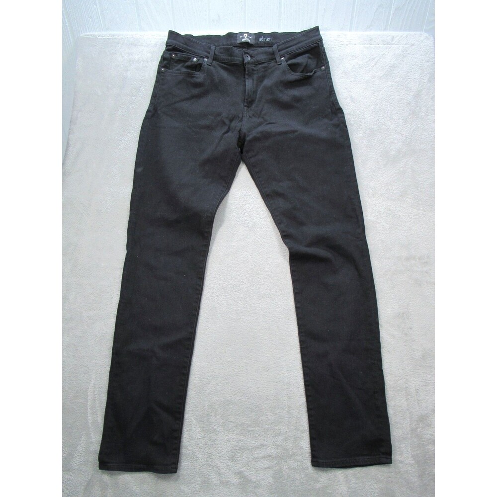 7 Seven For All Mankind Adrien Jeans Mens 34 Blue Luxe Sport Slim Black